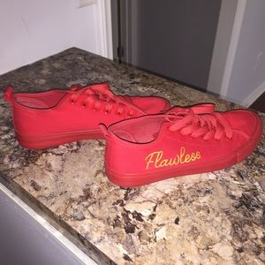 Red "Flawless" Sneakers